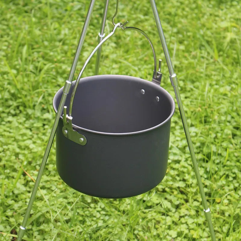 Outdoor Hanging Pot, Camping Pot, Large Barbecue Pot, Self Driving Portable Cookware, Outdoor Cooking Set, Picnic Non Stick Pot