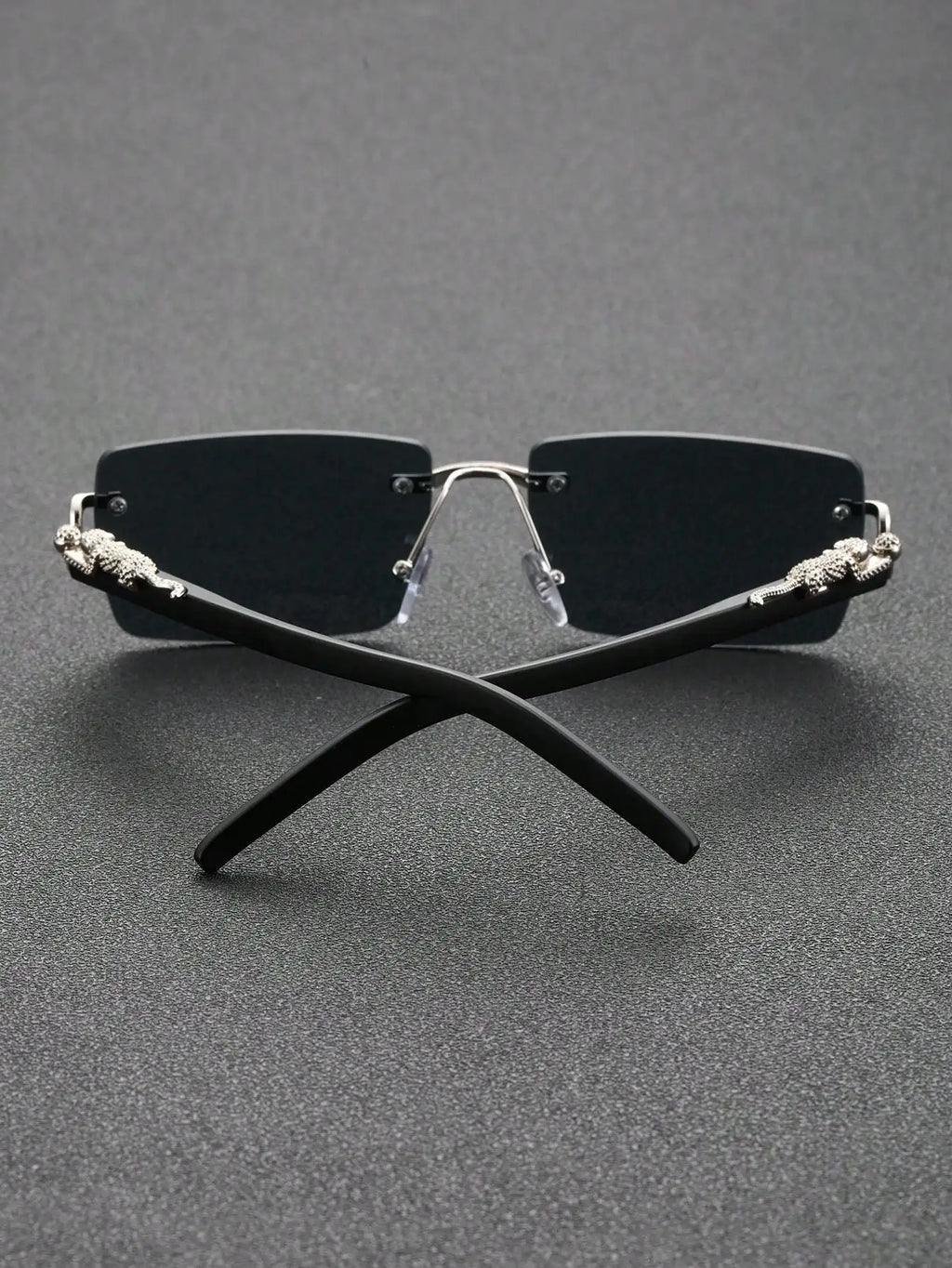 1/2 PCS Fashionable Trendy Frameless Rectangular Personalized Sunglasses For Daily Life