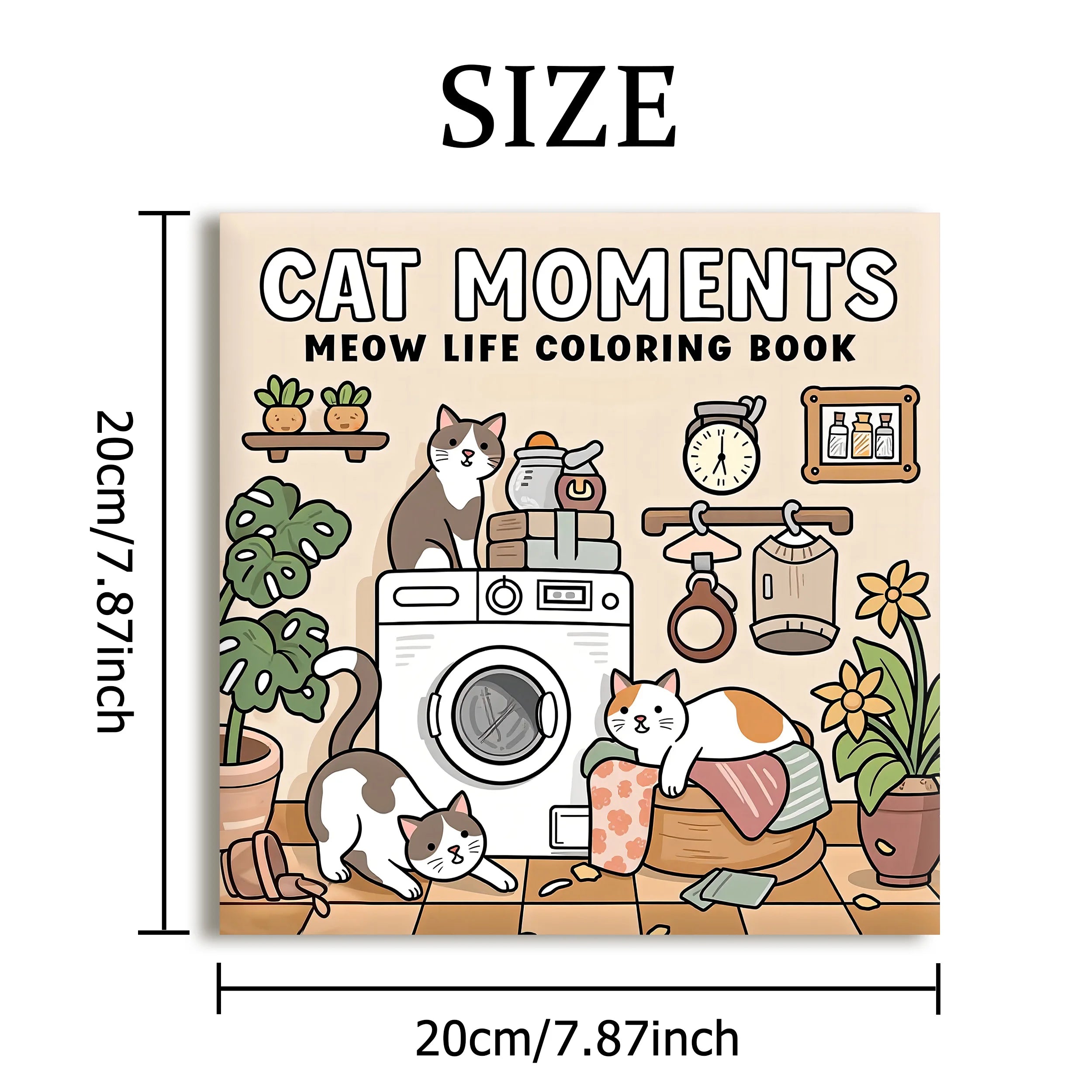 Cat Moments Adult Coloring Book Unique Book for Relaxation Upgraded Paper for Comfortable Coloring Perfect Gift Friend
