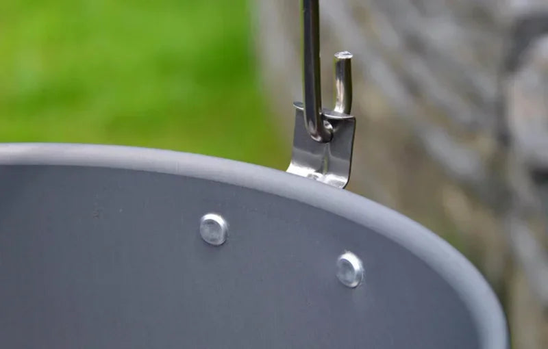 Outdoor Hanging Pot, Camping Pot, Large Barbecue Pot, Self Driving Portable Cookware, Outdoor Cooking Set, Picnic Non Stick Pot