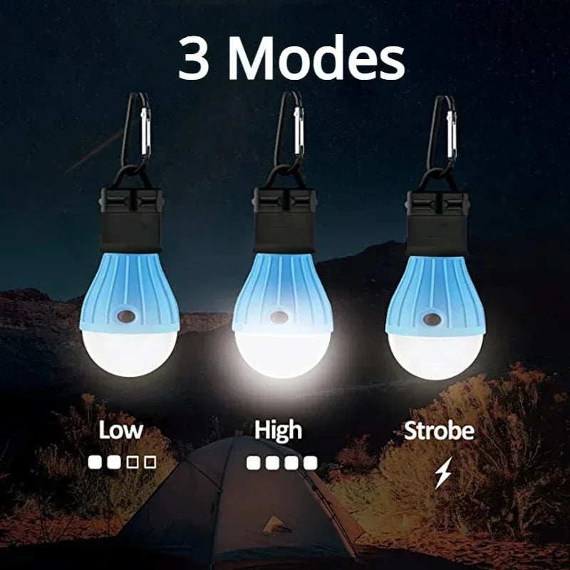 Outdoor Camping Tent Light Portable Lantern LED Bulb Outdoor Hanging Soft Light SOS Emergency Travel  Lamp Use AAA Battery