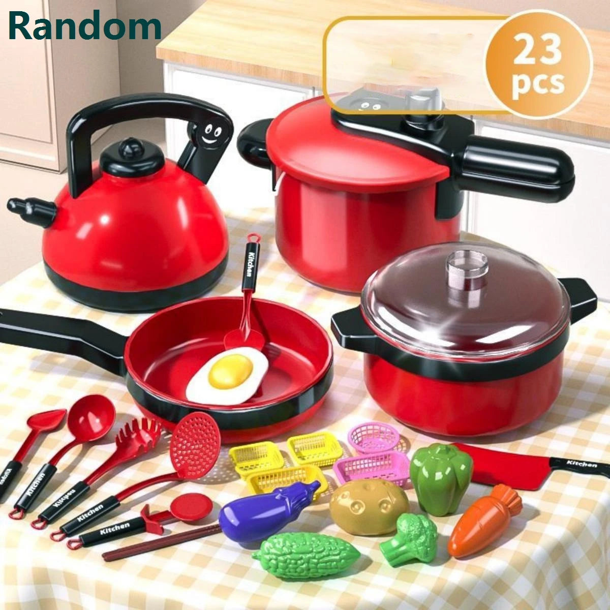 Children's simulated high fidelity cooking toys, home and school use chefs to pretend toy sets suitable for role-playing kitchen