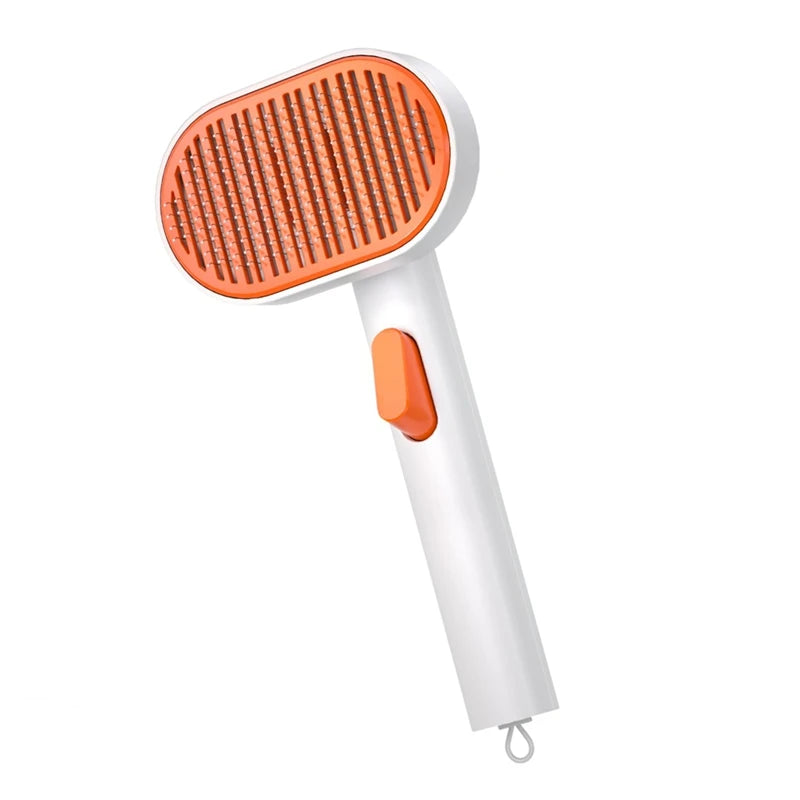 Cat Hair Brush, Cat Brushes For Indoor Cats Grooming And Shedding, Self Cleaning Brush For Short And Long Haired Cats