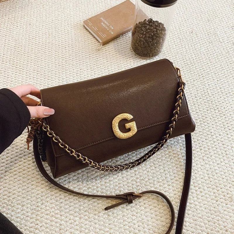 Women's Handbag Made Of Rivulet-Printed Leather Boasting Lisbon Commuter Vintage Spacious Daily Look