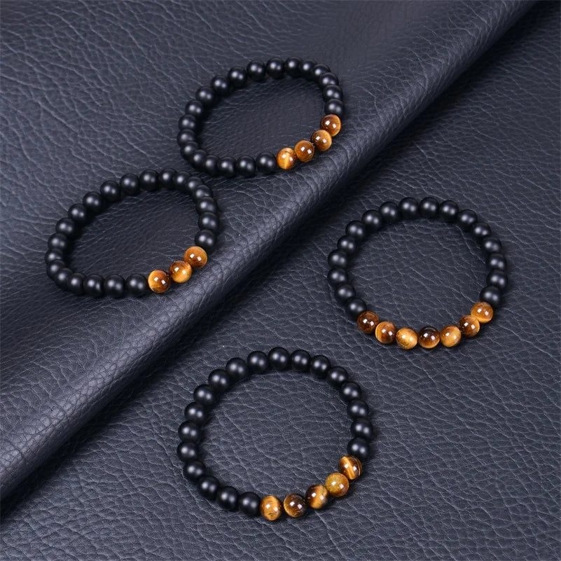 30/40/50/60/70/80 Years Old Birthday Gifts for Men Bead Bracelets for Women Natural Stone Bracelets Handmade Stone Card Bracelet