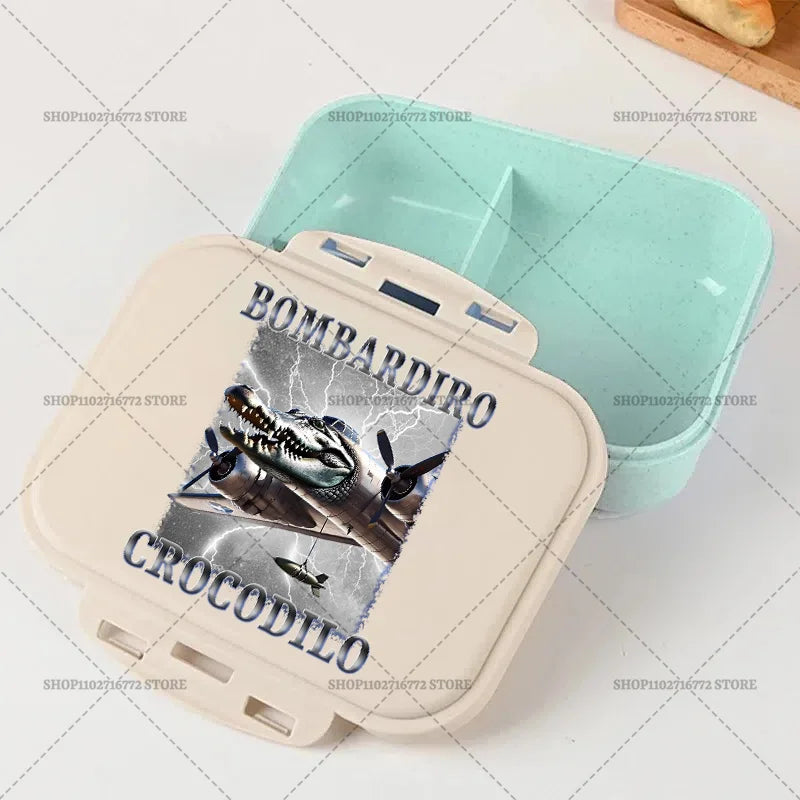 Italian Brainrot Bento Lunch Box Tralalero Tralala Boy Girl Food Storage Containers Kids School Picnic Lunchbox Dinner Case Gift