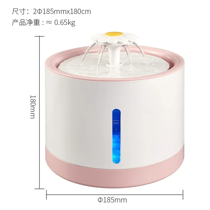 Cat Water Dispenser Automatic Filter Circulation Flowing Water Silent Filter Element Pets Water Fountain Pet Products