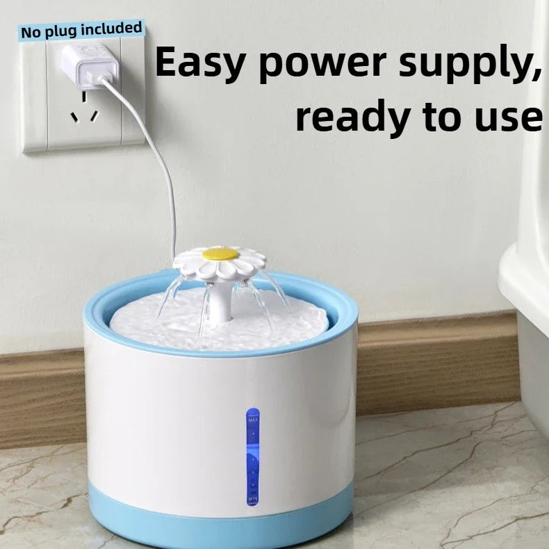 Cat Water Dispenser Automatic Filter Circulation Flowing Water Silent Filter Element Pets Water Fountain Pet Products