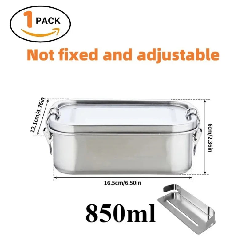 Bento Lunch Box adults, 304 Stainless Steel airtight lunchbox Food taper Meal Prep Containers,Packed lunch Bento Box BPA-free