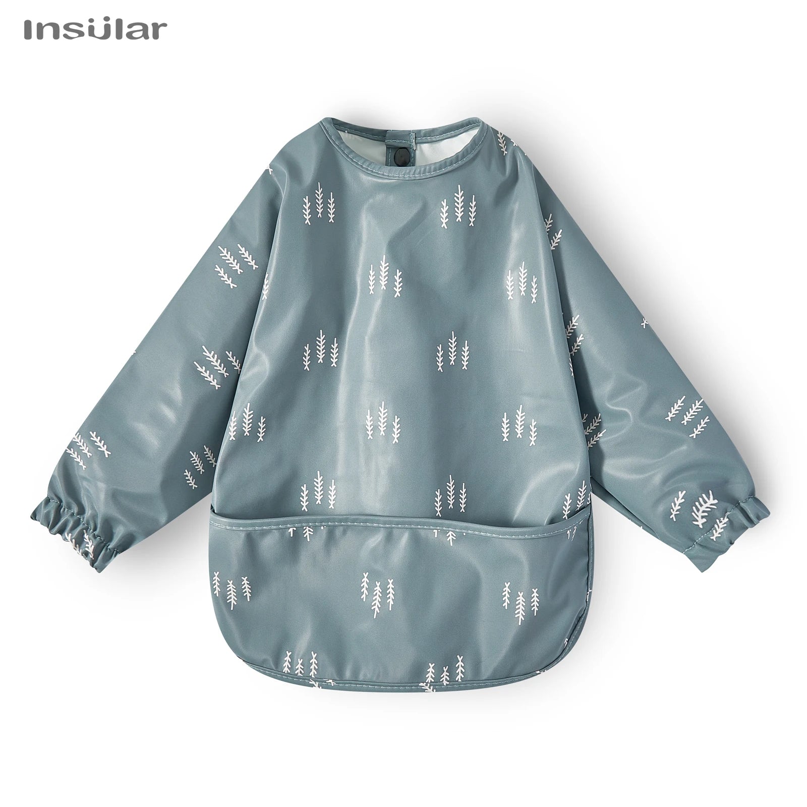 New Baby Bib with Pocket for Feeding Accessories Bibs for Children Waterproof Long Sleeve Bibs Aprons with Long Sleeve