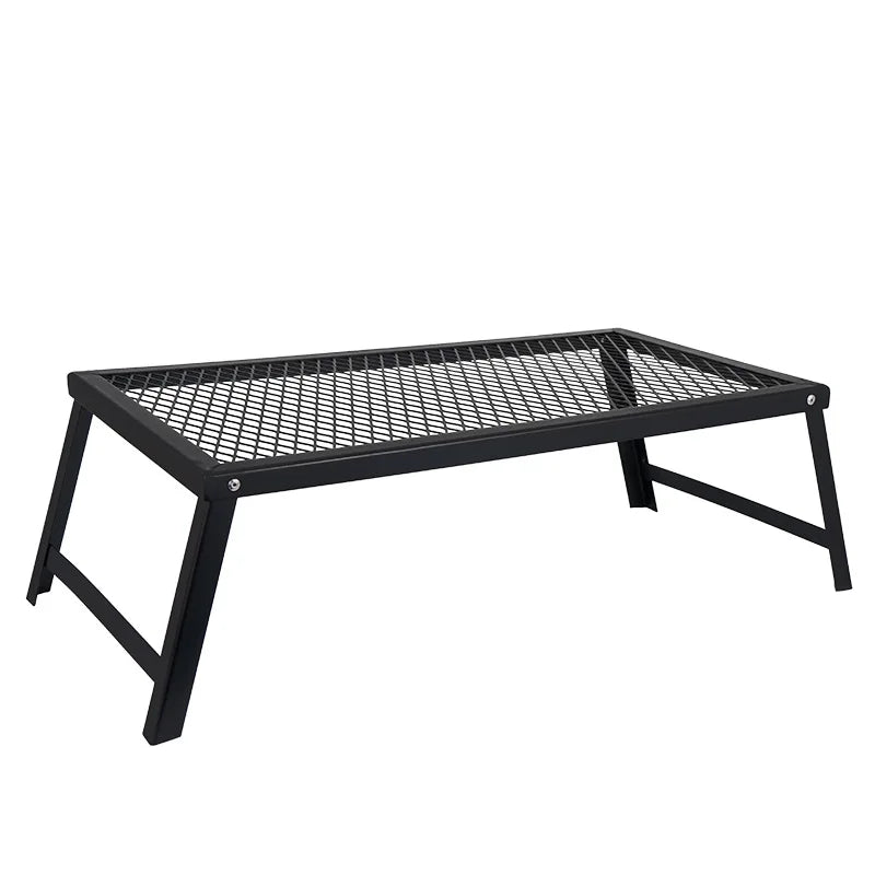 Outdoor Folding Mesh Table Multi-Functional Anti-Scald And Waterproof Barbecue Table Camping Self Driving Portable Folding Table