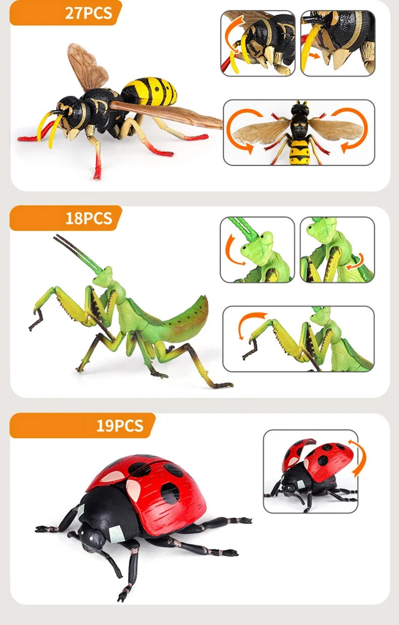 New DIY Assembled Simulated Insect & Animal Model - Children's Room Desktop Decoration Ornaments, Educational Toys & Kids' Gift