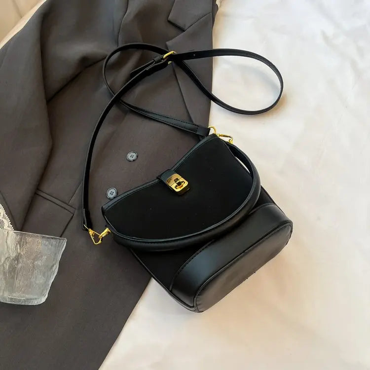 Ladies Tote Bag Made Of Pentagon-Printed Leather Boasting High-End Andorra Commuter Spacious Soft Style