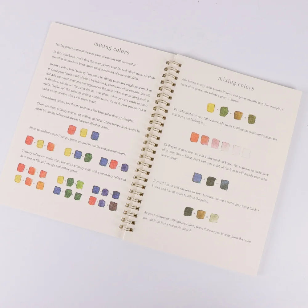 Animal Watercolor Workbook for Beginners, Watercolor Crafts, Adult Watercolor Book (Animals)