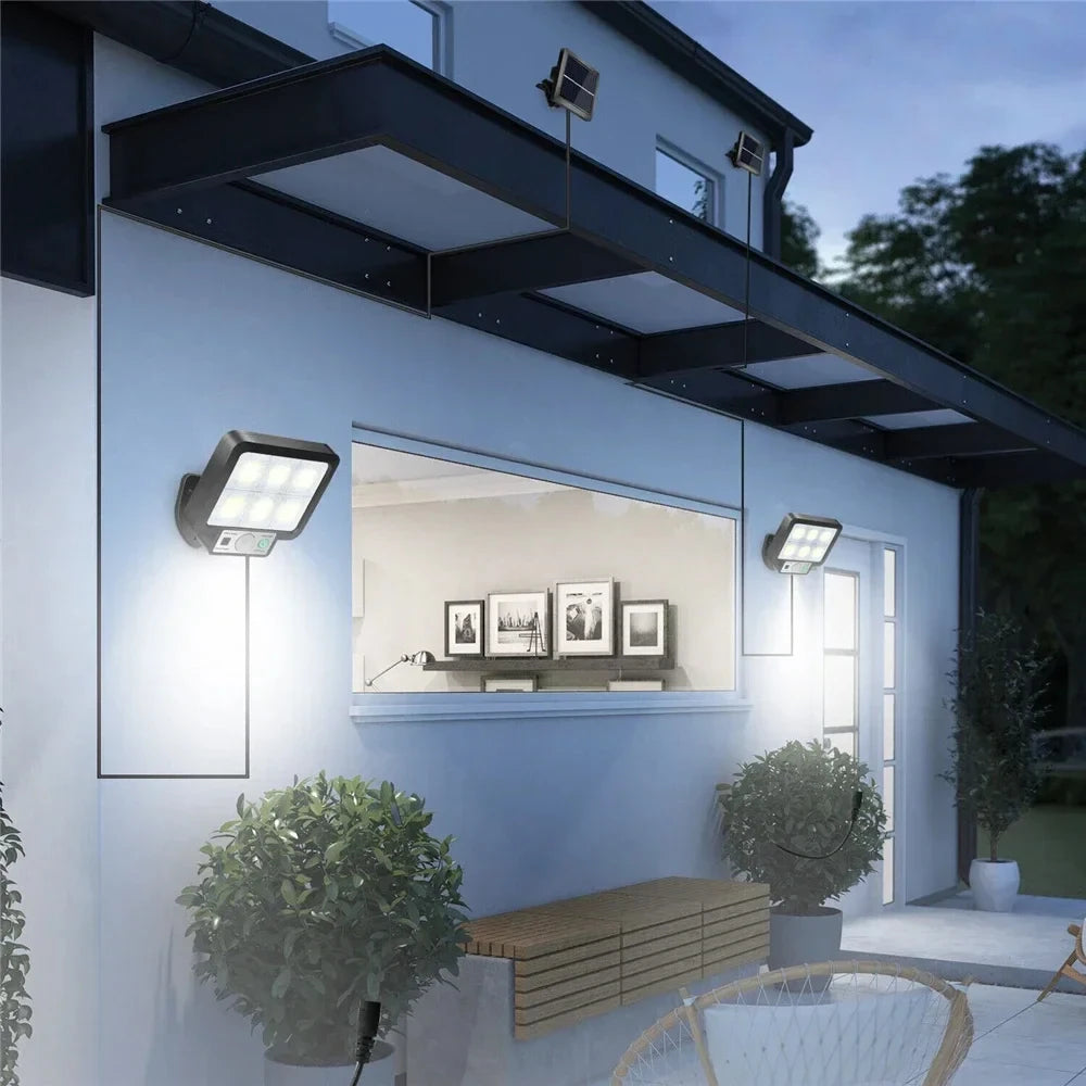 Solar Garden Lights Outdoor Solar Led for Outdoor Wall Light Sunlight Lamp Lighting External Spotlight Lamps Spotlights Lantern
