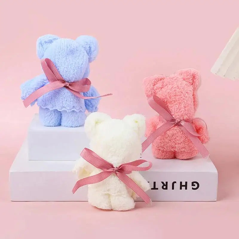 1Set Towel Bear Soap Flower Gift Box,Valentine's Day,Wedding,Mother's Day Christmas Gift Birthday Party Baby Shower Guest Favors
