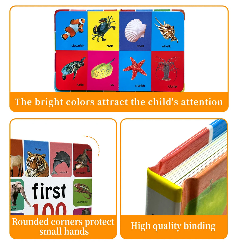 1-100 Animal Species Book Libros Manga Anime Coloring Books Preschool Learning Improves Children's Identification Skills