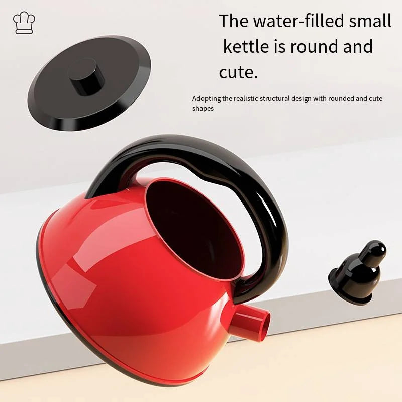 Children's Educational Play Kitchen Set – Pretend Play Cookware with Simulated Induction Cooker, Cooking & Cutting Toys for Boys