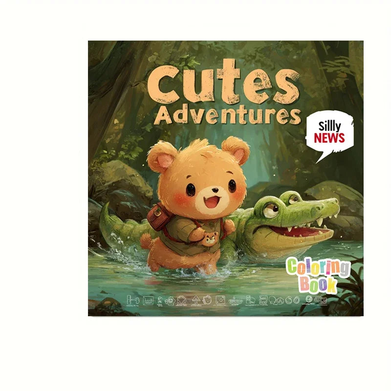 Animal Traveling Book for Adult | 28 Pages Colouring Book, Drawing Supplies for Christmas, Thanksgiving