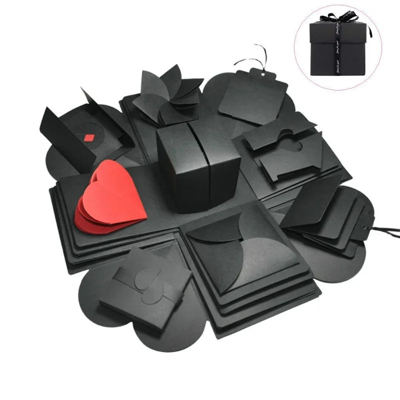 1Set Explosion Photo Album Gift Box Storage Box Valentine's Day Surprise Gift Box Romantic Couple Creative Gift