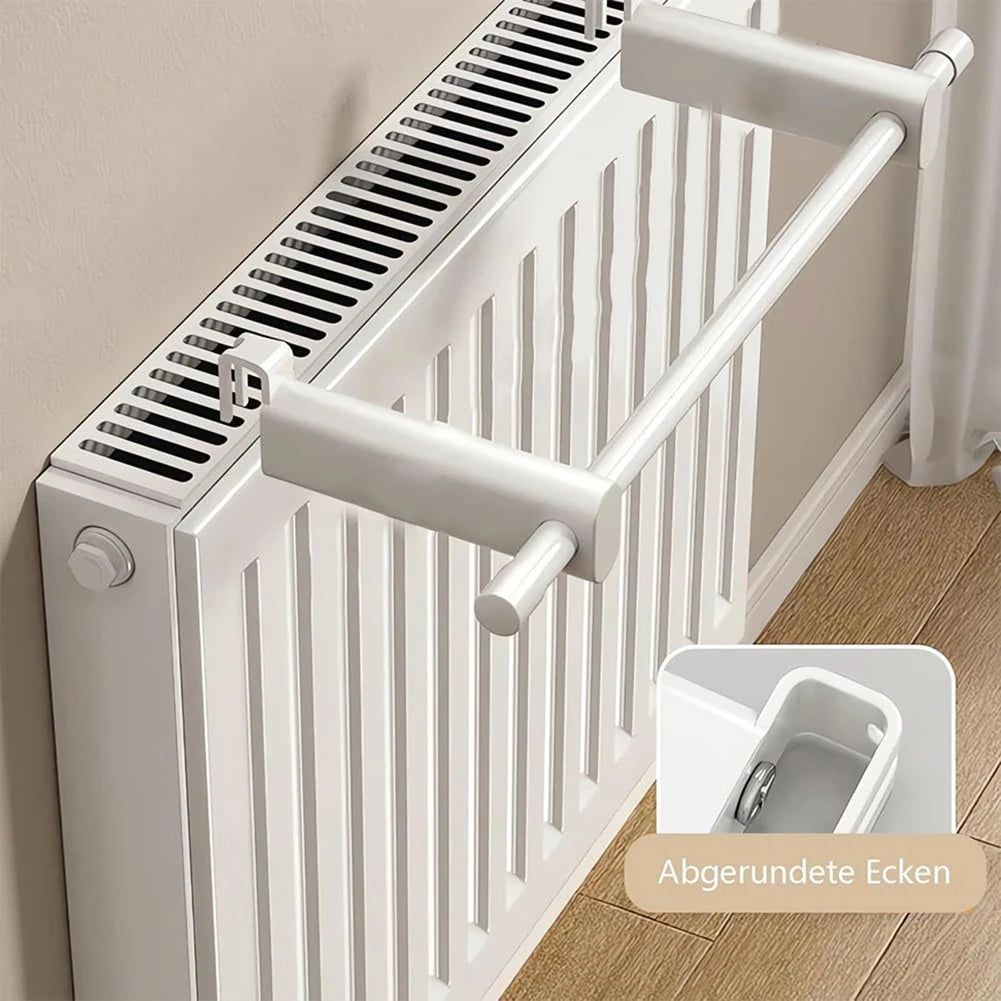 Heating Towel Holder 30cm Radiator Towel Rail Carbon Steel Heating Towel Rail For Radiator Heating Hanging Towel Warmer White