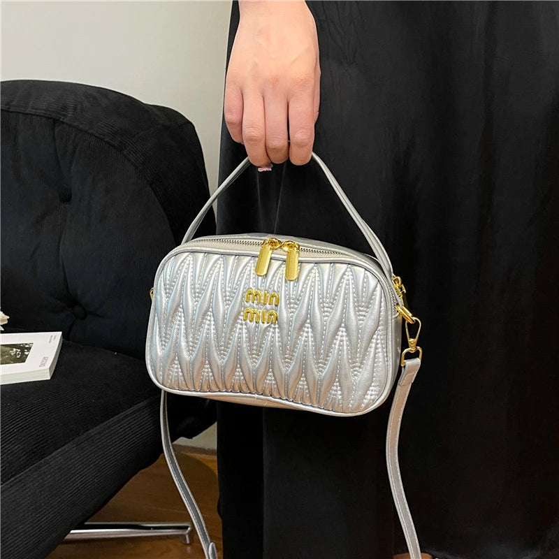 Trendy Designer Paris Fashion Bag With Elegant Leather And Solid Color For Women In Leisure