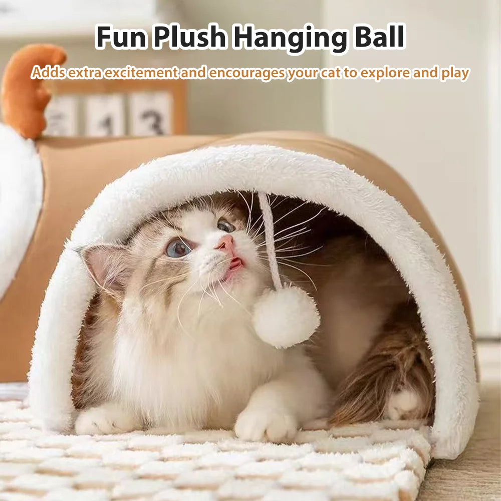Cat Bed Tunnel  Spacious & Durable Design