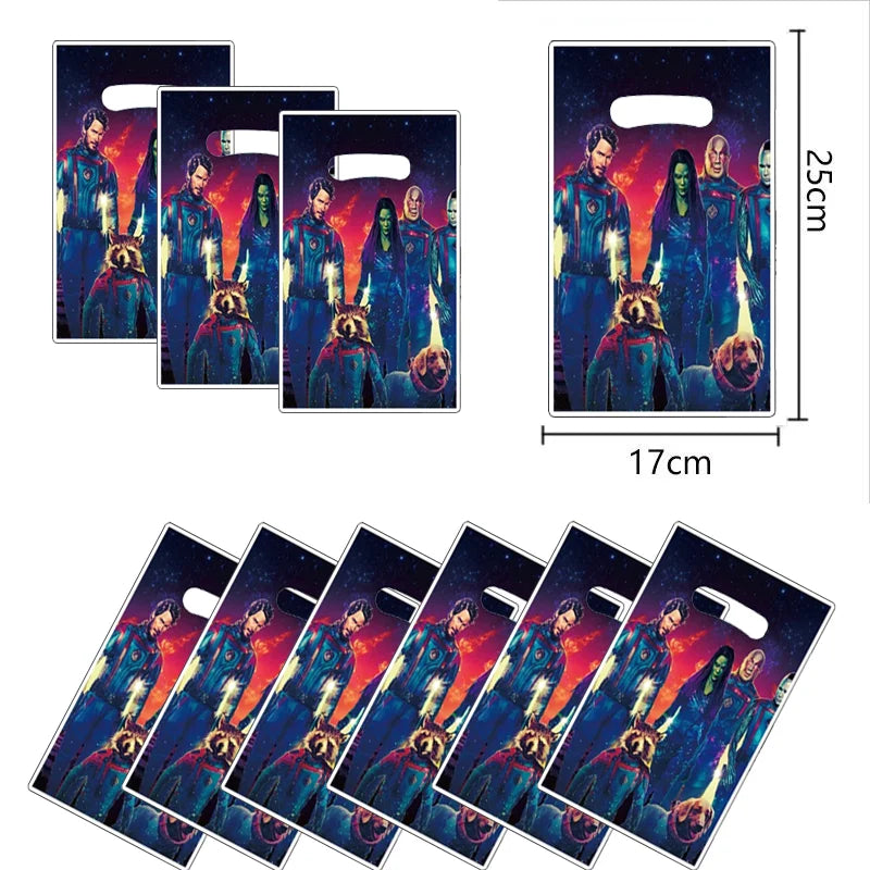 New Avengers Gift Bags Birthday Party Decoration Superhero Goody Biscuit Package Candy Bag Baby Shower Kids Gifts Party Supplies