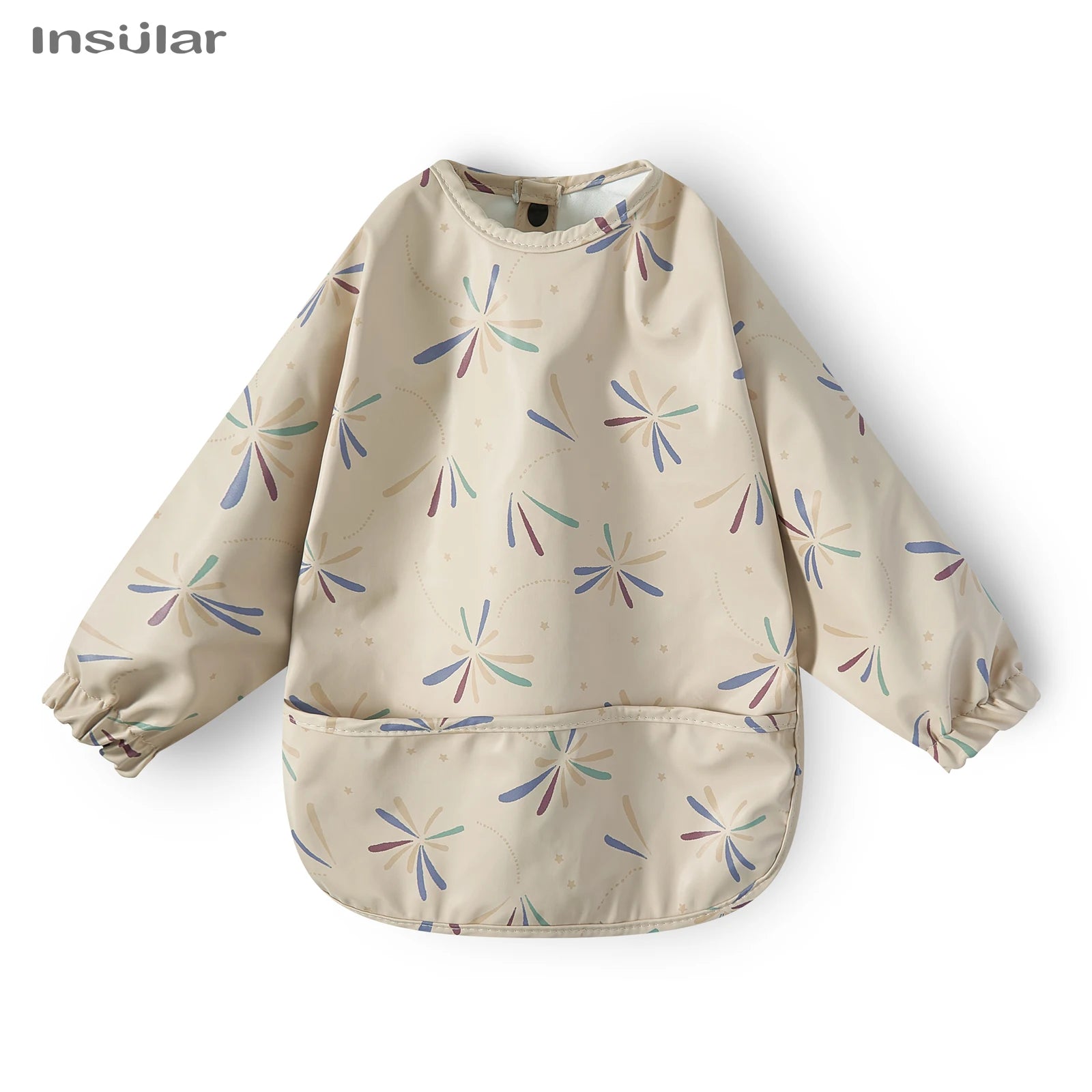 New Baby Bib with Pocket for Feeding Accessories Bibs for Children Waterproof Long Sleeve Bibs Aprons with Long Sleeve