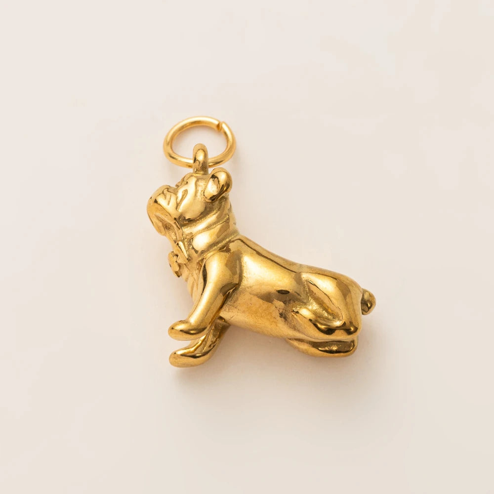 Animal Series Pendant Stainless Steel DIY Small Pendant Vacuum Plated 18K Gold Color Preserving Accessory in Furnace