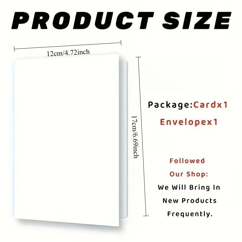 1 unique gift with interesting text on it, suitable for family, friends, colleagues, and friends, birthday card