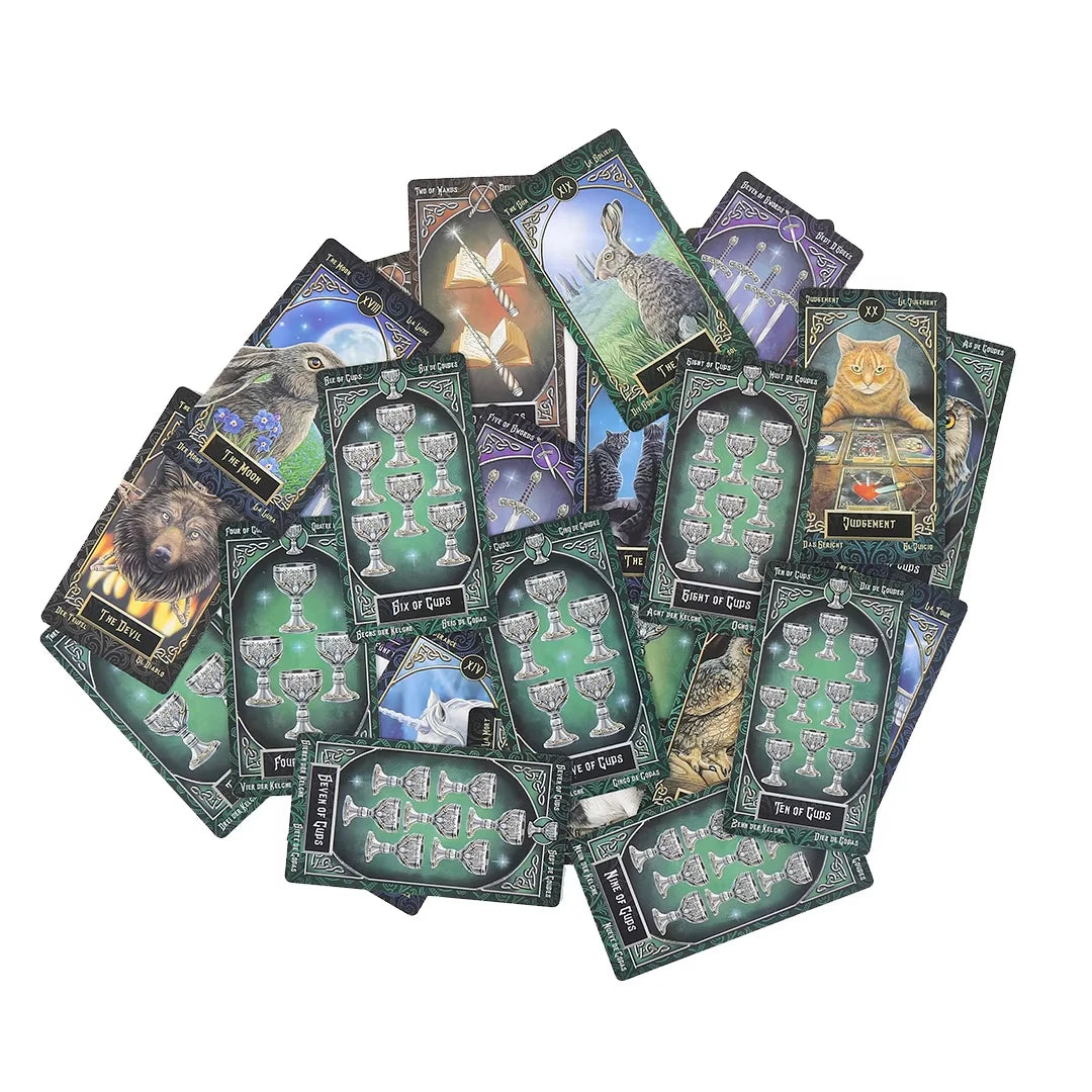 Spirit Beast Tarot Familiars Tarot Cards Deck English Spanish French German Version Mysterious Animal M