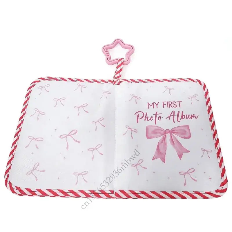 Baby's My Firsts Family Album Soft Photo Cloth Book Lovely My Firsts Book of Photos Baby Memory Album Gift for Newborns K43D