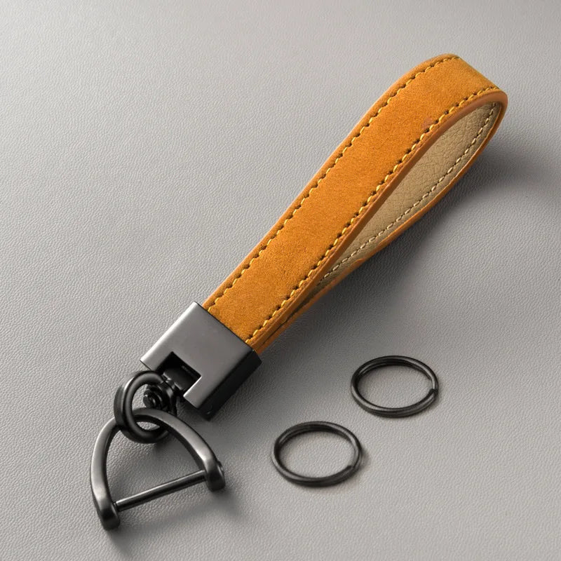 Key Chains for Men and Women Top Layer Cowhide Car Key Pendants, Genuine Leather Key Chains Gifts Business Gifts