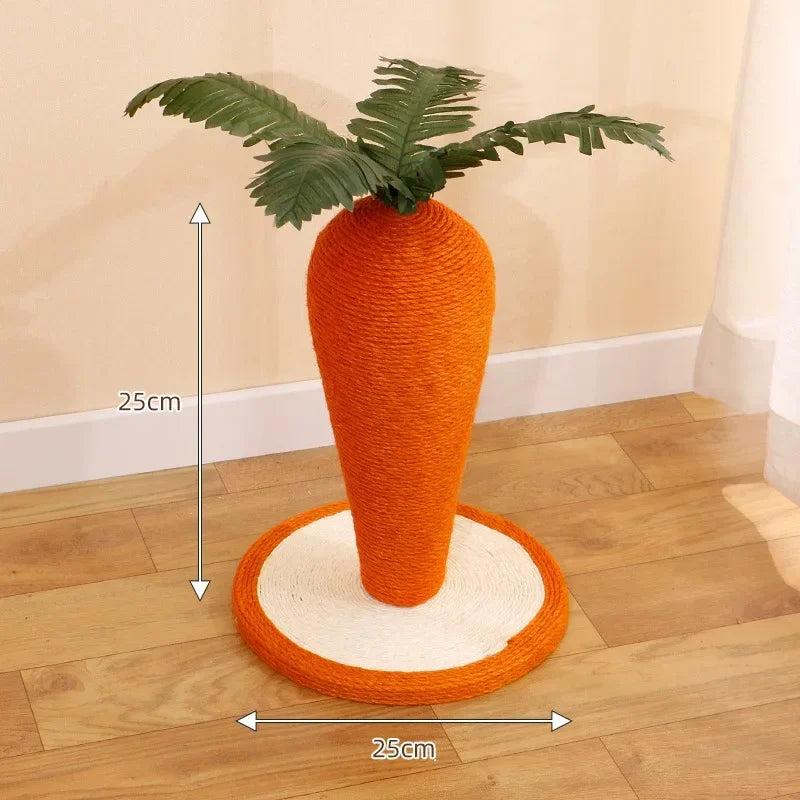 Carrot Cat Tree Cute Cats Sisals Carrots Pet Supplies Post Home Crawling Frame Pets Cats Fun Toys Sisal for Cat Scratching Rack