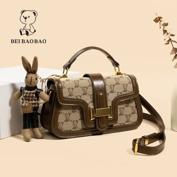 Premium Ladies Leather Handbag Designer Shoulder Bag Women's Crossbody Purse Classic Elegant Tote Bag