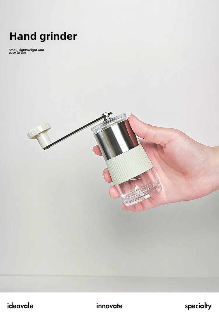 Hand Grinder Coffee Maker Set,Hand Grinder Set Gift Box,Moka Pot 6 Piece Set,with Cup,bean Bin,filter Paper and Bean Brush Spoon