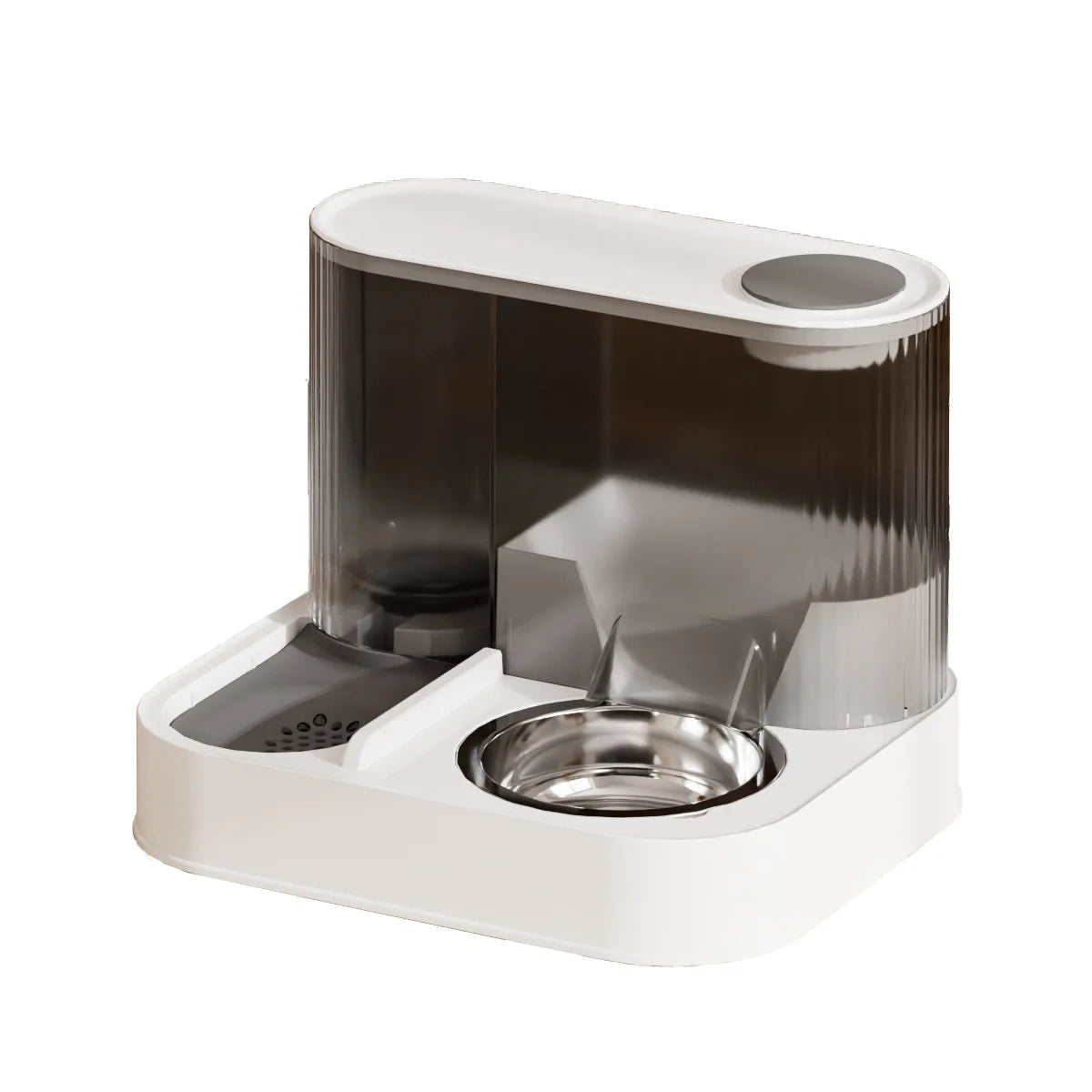 Automatic cat water and food feeder, cat bowl waterer and food dispenser, all-in-one pet supplies