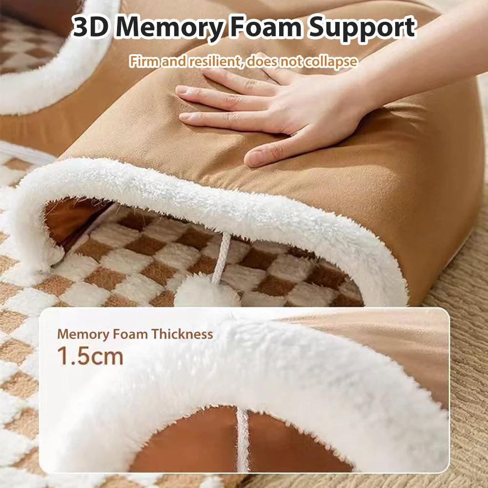 Cat Bed Tunnel  Spacious & Durable Design