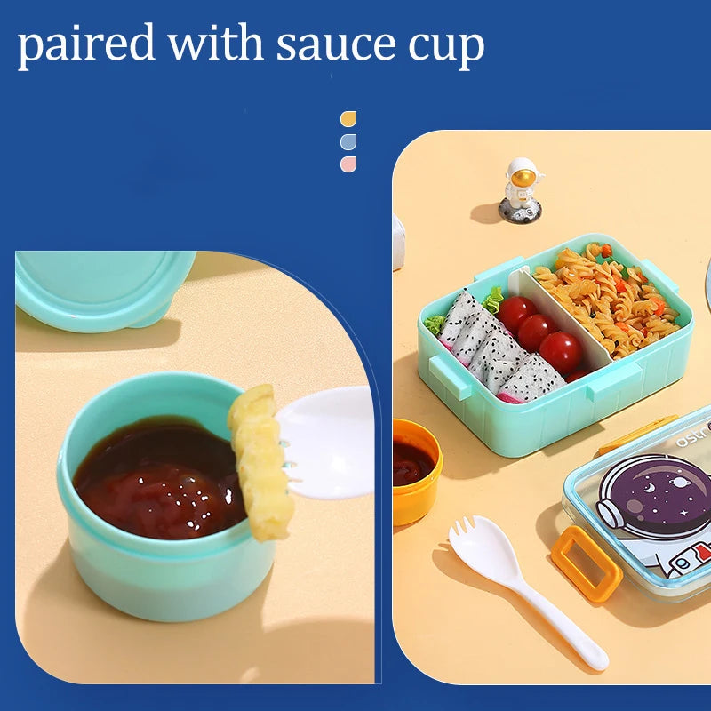 Cute Lunch Box for Kids Girls Boys With Compartments Bento Lunchbox School Child Leakproof Children's Food Snack Boxes New 2025