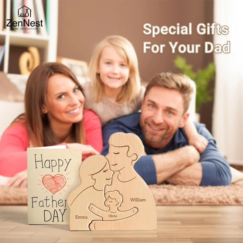 Personalized Home Puzzles, Custom Wooden Home Decorations, Warm Home Decorations, Mother's Day Father's Day Warm Gifts