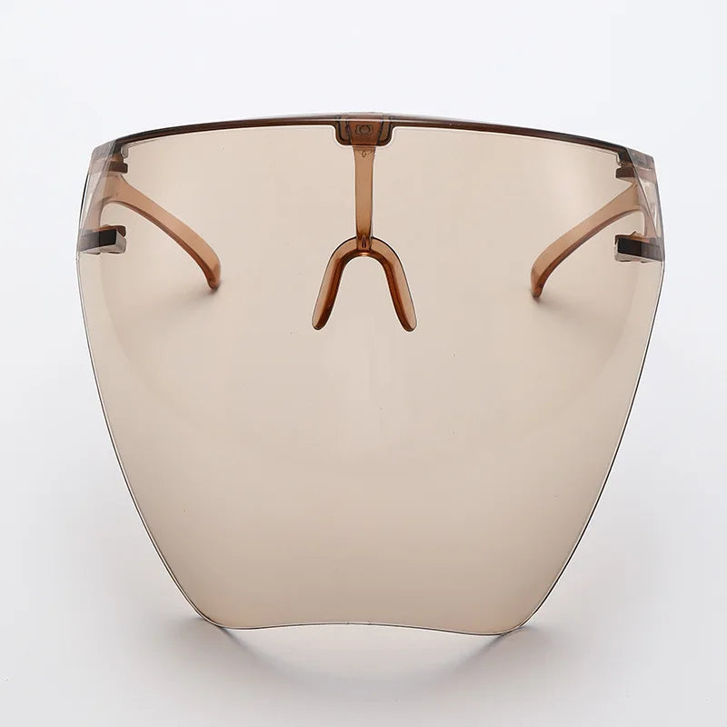 Full Face Sunglasses Mask Women Men Protective Faceshield Glasses Goggles Covered Spherical Lens Anti-Spray Cycling Sunglasses