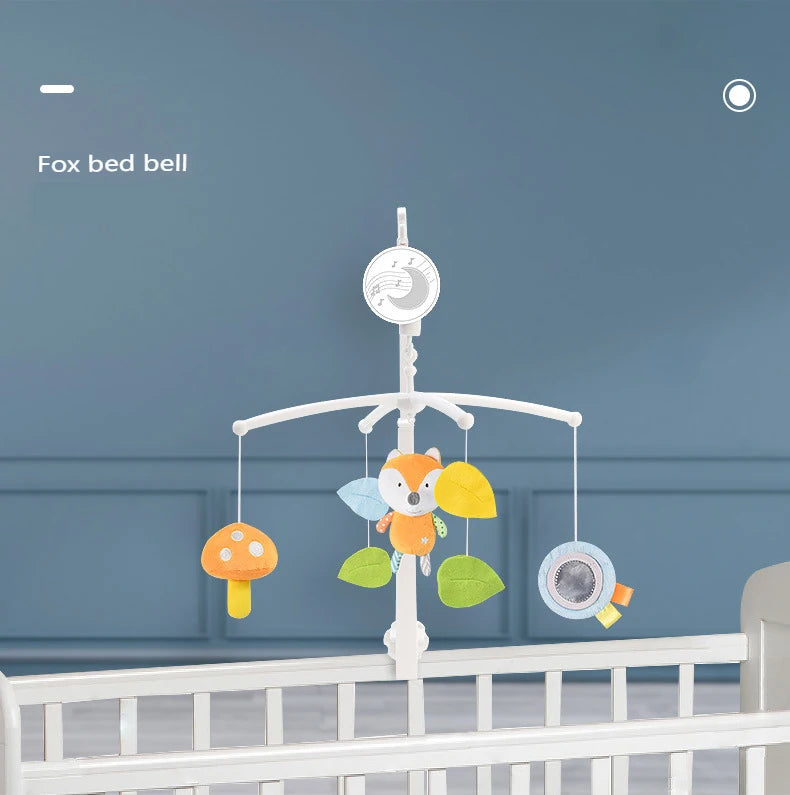 Baby Musical Crib Mobile With Hanging Rotating Toys Infant Bed Decoration Bedside Bell Toy Ringing Toys For Babies Boy And Girl