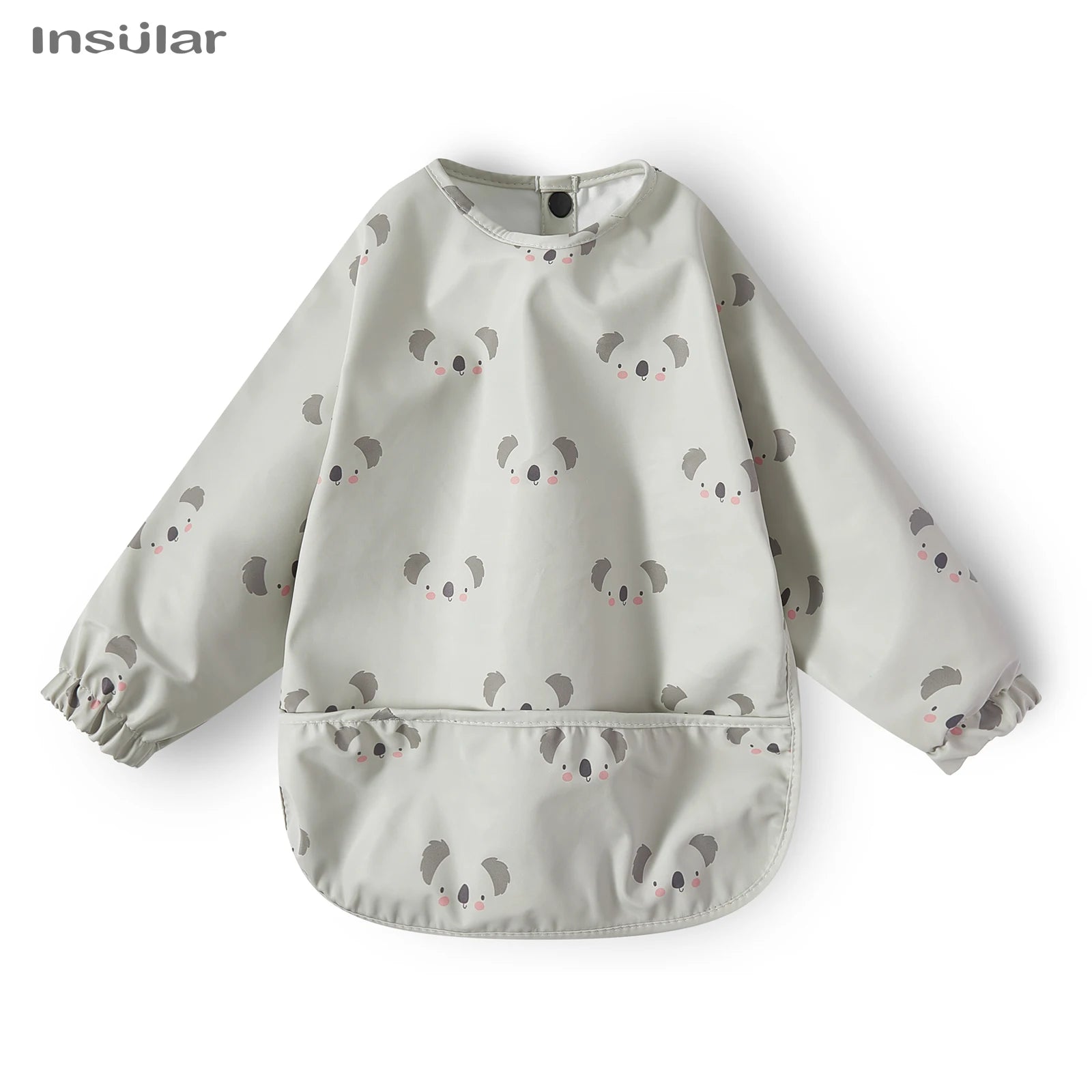 New Baby Bib with Pocket for Feeding Accessories Bibs for Children Waterproof Long Sleeve Bibs Aprons with Long Sleeve