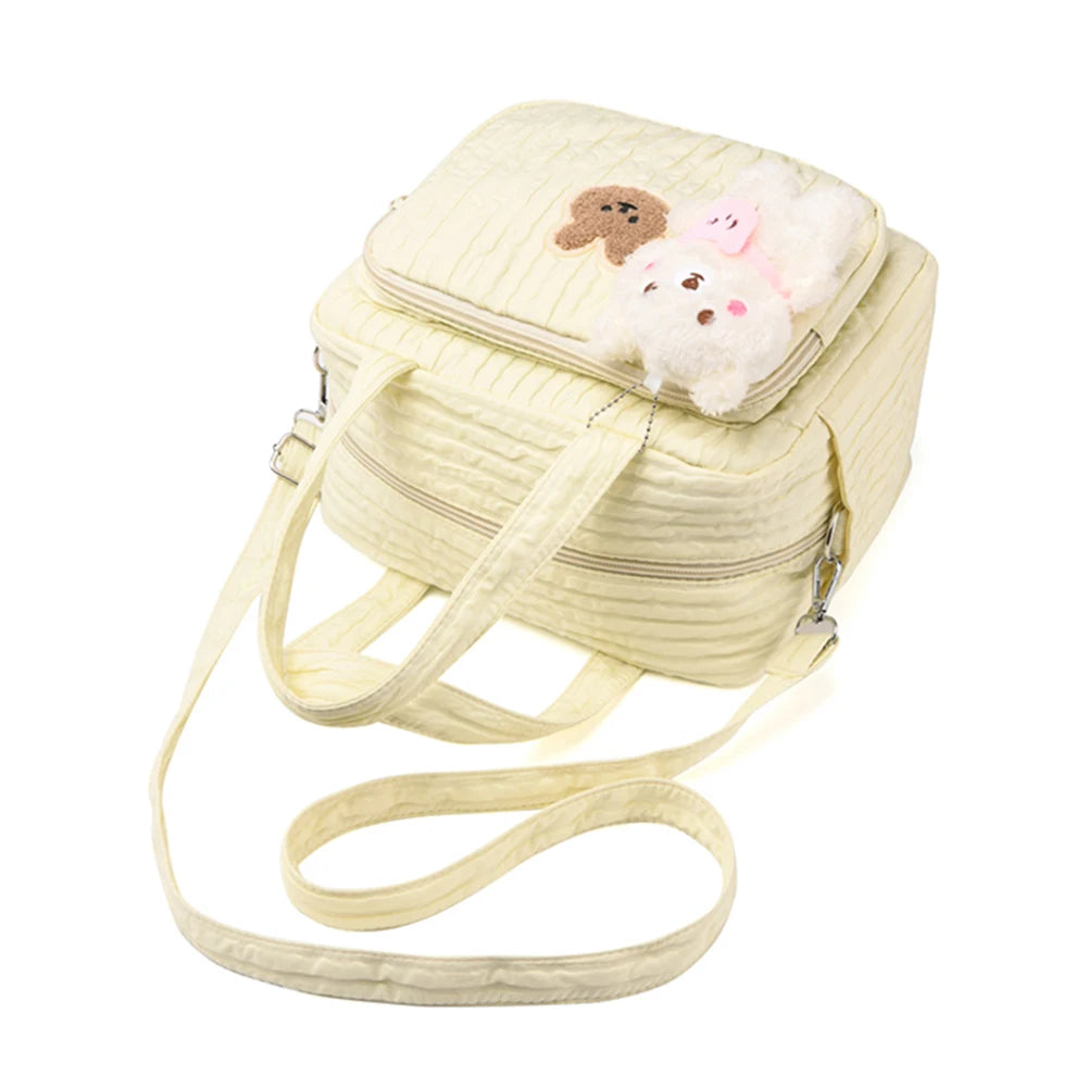 Diaper Maternal Bag Cute Cartoon with Pendant Mommy Stroller Nappy Bag Multi-function Large Capacity Nylon Organizer Travel Bag