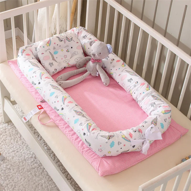 2025 New Portable and Washable Baby Bassinet - Bionic Crib for Newborns