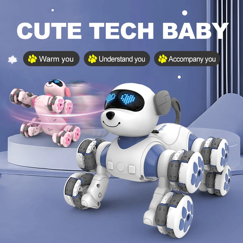 Remote-controlled robotic dog toy, interactive remote-controlled dog, robotic dog that can sing and dance with special effects.