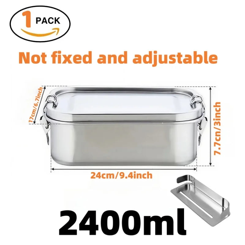Bento Lunch Box adults, 304 Stainless Steel airtight lunchbox Food taper Meal Prep Containers,Packed lunch Bento Box BPA-free