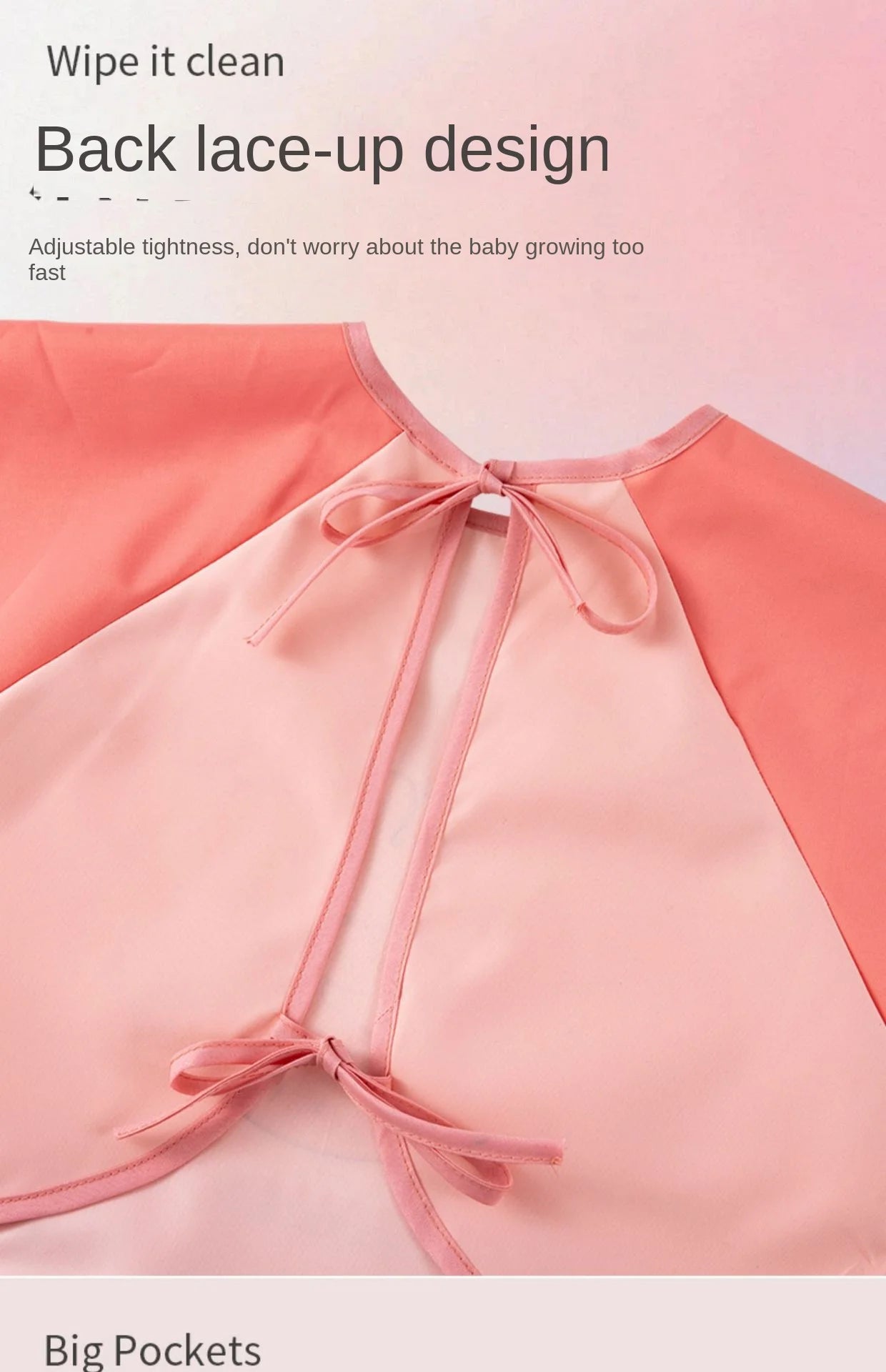 Baby Bib Painting Bib Waterproof Girl Painting Protective Clothing Boy Kitchen Kindergarten Eating Baby Gown