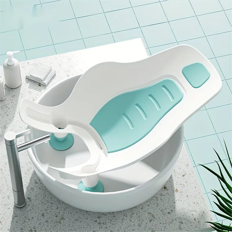Baby Bath Seat , 1pcs Baby Sink Bathtub Cushion, Washer-Safe Seat for Newborns, Bath Support for Use in the Sink or Bathtub